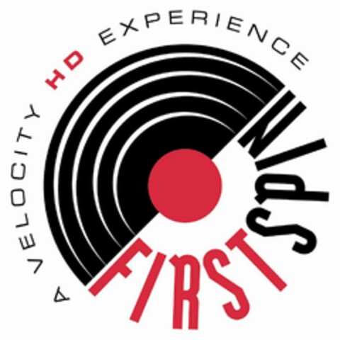 A VELOCITY HD EXPERIENCE FIRST SPIN Logo (USPTO, 26.10.2009)