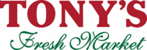 TONY'S FRESH MARKET Logo (USPTO, 14.05.2010)