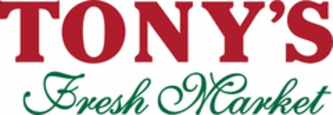 TONY'S FRESH MARKET Logo (USPTO, 05/14/2010)