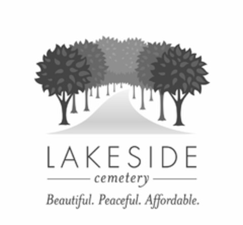 LAKESIDE CEMETERY BEAUTIFUL. PEACEFUL. AFFORDABLE. Logo (USPTO, 11/19/2010)