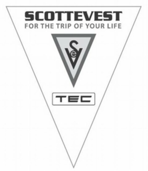 SCOTTEVEST FOR THE TRIP OF YOUR LIFE SEV TEC Logo (USPTO, 12/07/2011)