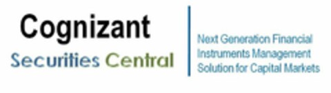 COGNIZANT SECURITIES CENTRAL NEXT GENERATION FINANCIAL INSTRUMENTS MANAGEMENT SOLUTION FOR CAPITAL MARKETS Logo (USPTO, 11.04.2012)