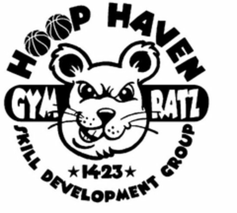 HOOP HAVEN GYM RATZ SKILL DEVELOPMENT GROUP 1423 Logo (USPTO, 11.04.2012)