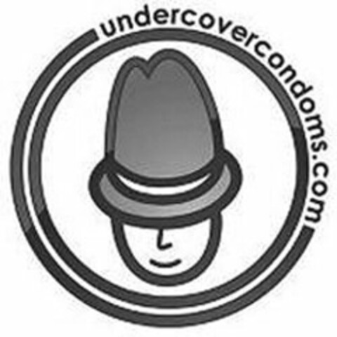 "UNDERCOVERCONDOMS.COM" Logo (USPTO, 19.09.2012)