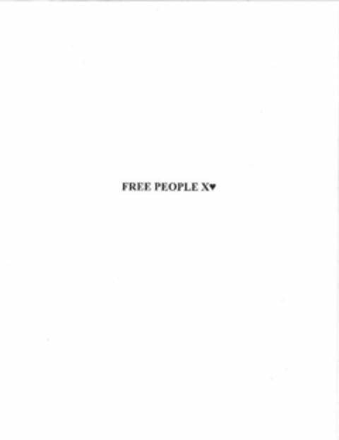 FREE PEOPLE X Logo (USPTO, 13.12.2012)