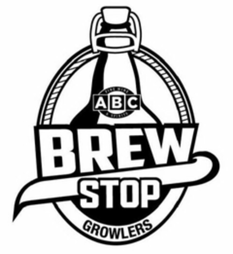 ABC BREW STOP GROWLERS Logo (USPTO, 10/14/2013)