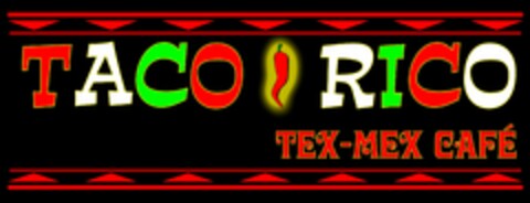 TACO RICO TEX-MEX CAFE Logo (USPTO, 15.08.2014)