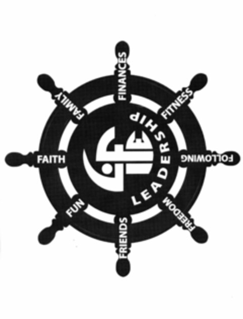 LIFE LEADERSHIP FAITH FAMILY FINANCES FITNESS FOLLOWING FREEDOM FRIENDS FUN Logo (USPTO, 16.06.2015)