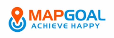 MAPGOAL ACHIEVE HAPPY Logo (USPTO, 25.07.2015)