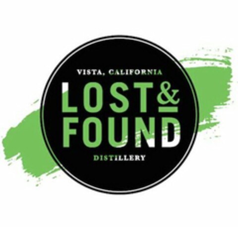 VISTA, CALIFORNIA LOST & FOUND DISTILLERY Logo (USPTO, 31.07.2015)