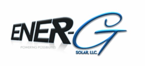 ENER-G SOLAR, LLC. POWERING POSSIBILITIES Logo (USPTO, 18.12.2015)