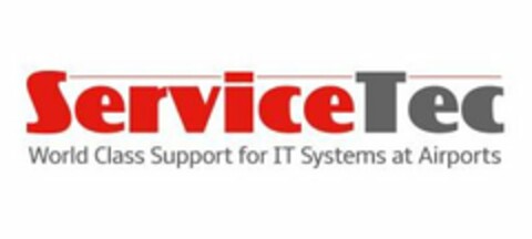 SERVICETEC WORLD CLASS SUPPORT FOR IT SYSTEMS AT AIRPORTS Logo (USPTO, 03/07/2016)