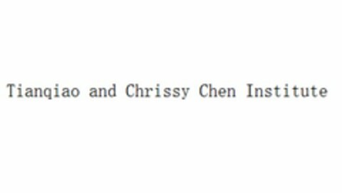 TIANQIAO AND CHRISSY CHEN INSTITUTE Logo (USPTO, 12.01.2017)