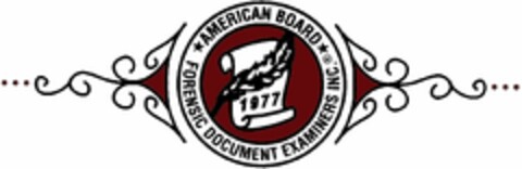 AMERICAN BOARD FORENSIC DOCUMENT EXAMINERS INC. 1977 Logo (USPTO, 16.02.2017)