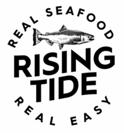 RISING TIDE REAL SEAFOOD REAL EASY Logo (USPTO, 04.04.2017)