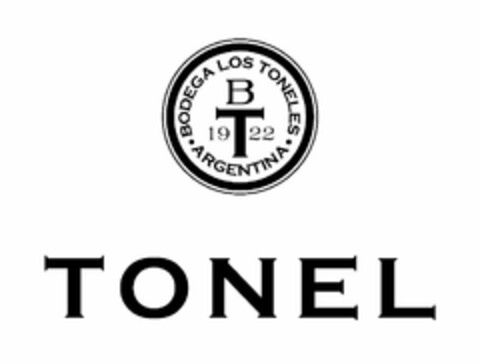 · BODEGA LOS TONELES · ARGENTINA B 19 T22 Logo (USPTO, 28.08.2017)