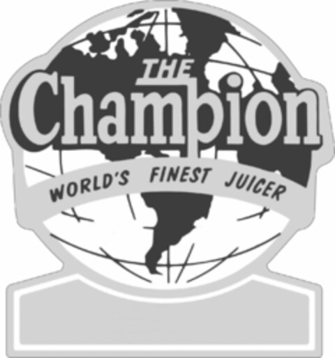 THE CHAMPION WORLD'S FINEST JUICER Logo (USPTO, 04/11/2018)