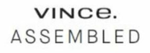 VINCE. ASSEMBLED Logo (USPTO, 05/28/2019)