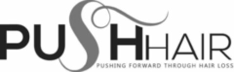 PUSHHAIR PUSHING FORWARD THROUGH HAIR LOSS Logo (USPTO, 17.10.2019)