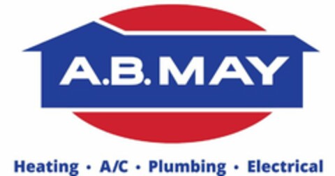 A.B. MAY HEATING · A/C · PLUMBING · ELECTRICAL Logo (USPTO, 10.03.2020)