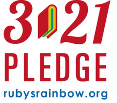 3 21 PLEDGE RUBYSRAINBOW.ORG Logo (USPTO, 06/15/2015)