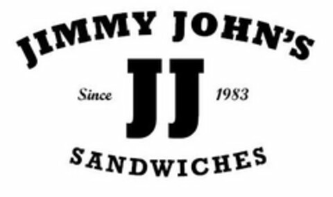 JIMMY JOHN'S SINCE 1983 JJ SANDWICHES Logo (USPTO, 11.01.2016)