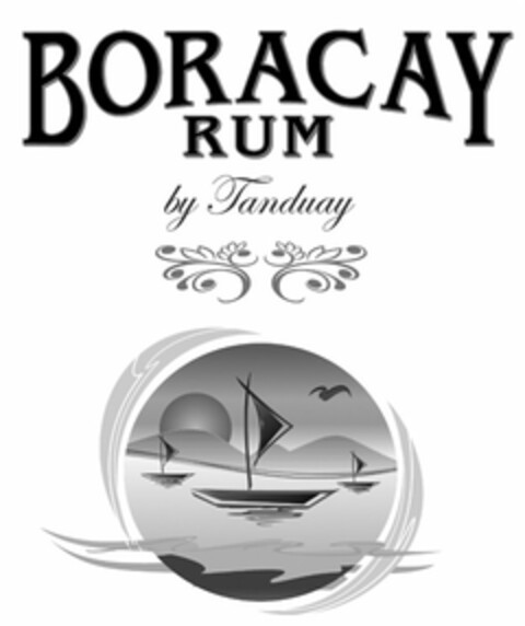 BORACAY RUM BY TANDUAY Logo (USPTO, 19.02.2016)