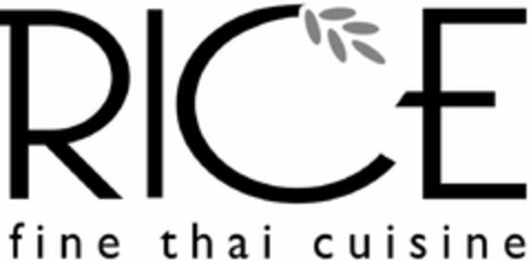 RICE FINE THAI CUISINE Logo (USPTO, 05/25/2018)