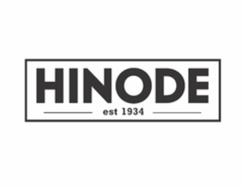 HINODE EST 1934 Logo (USPTO, 19.03.2020)