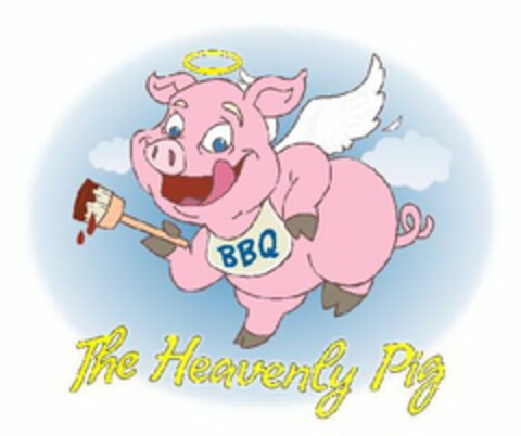 THE HEAVENLY PIG BBQ Logo (USPTO, 25.03.2009)