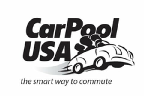 CARPOOL USA THE SMART WAY TO COMMUTE Logo (USPTO, 12.06.2009)