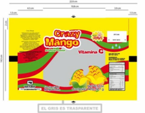 CRAZY MANGO Logo (USPTO, 18.10.2009)