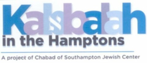 KABBALAH IN THE HAMPTONS A PROJECT OF CHABAD OF SOUTHAMPTON JEWISH CENTER Logo (USPTO, 10.02.2010)