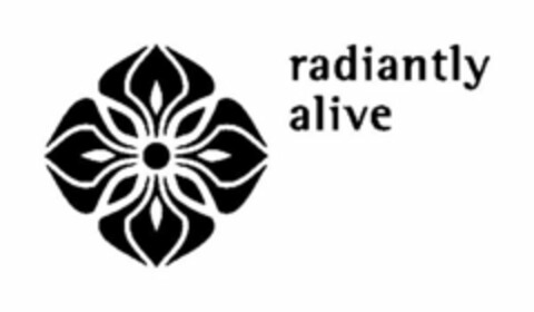 RADIANTLY ALIVE Logo (USPTO, 24.09.2010)