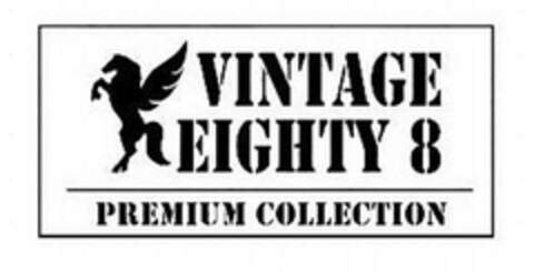 VINTAGE EIGHTY 8 PREMIUM COLLECTION Logo (USPTO, 07/25/2012)