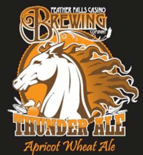 FEATHER FALLS CASINO BREWING COMPANY THUNDER ALE APRICOT WHEAT ALE Logo (USPTO, 06.02.2013)