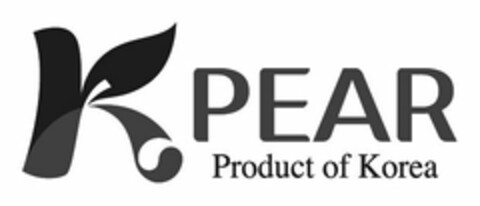 K PEAR PRODUCT OF KOREA Logo (USPTO, 21.02.2013)