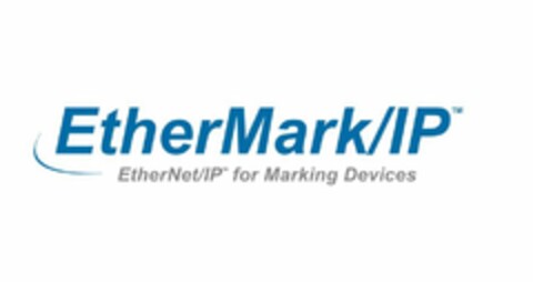 ETHERMARK/IP ETHERNET/IP FOR MARKING DEVICES Logo (USPTO, 14.08.2013)