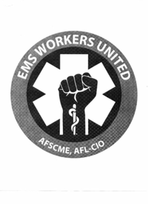 EMS WORKERS UNITED AFSCME, AFL-CIO Logo (USPTO, 06/26/2014)