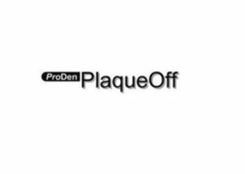 PRODEN PLAQUEOFF Logo (USPTO, 29.09.2014)