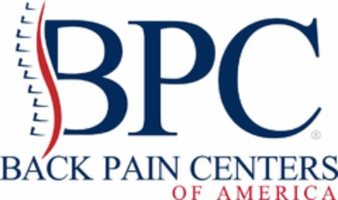 BPC BACK PAIN CENTERS OF AMERICA Logo (USPTO, 10/28/2014)