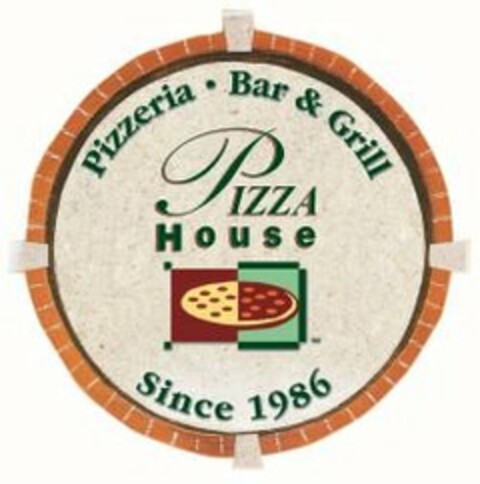 PIZZERIA BAR & GRILL PIZZA HOUSE SINCE 1986 Logo (USPTO, 01/26/2015)