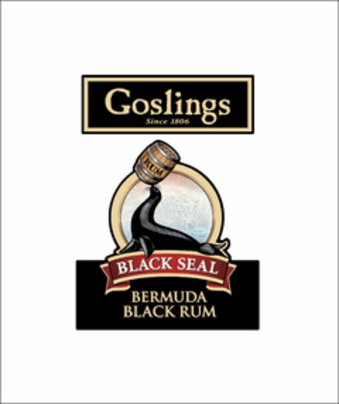 GOSLINGS BLACK SEAL BERMUDA BLACK RUM SINCE 1806 Logo (USPTO, 01.05.2015)