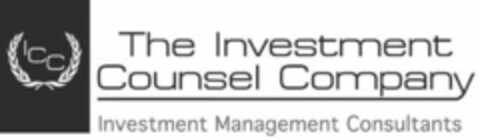 ICC THE INVESTMENT COUNSEL COMPANY INVESTMENT MANAGEMENT CONSULTANTS Logo (USPTO, 08.03.2016)