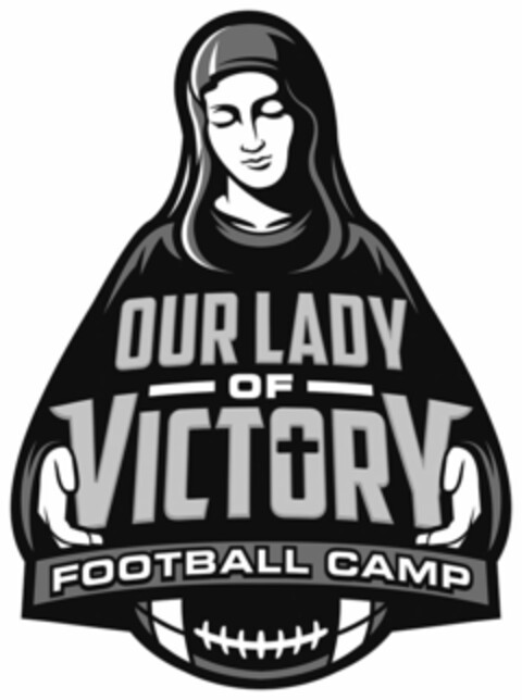 OUR LADY OF VICTORY FOOTBALL CAMP Logo (USPTO, 14.06.2016)