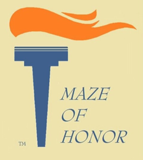 MAZE OF HONOR Logo (USPTO, 02/23/2017)