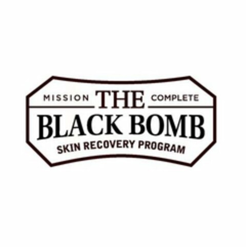 MISSION COMPLETE THE BLACK BOMB SKIN RECOVERY PROGRAM Logo (USPTO, 22.06.2018)