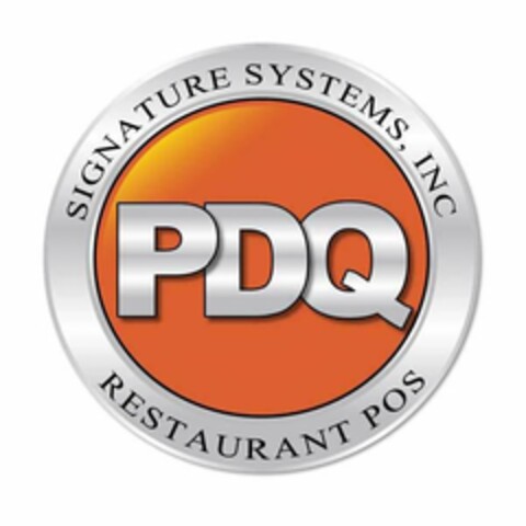 SIGNATURE SYSTEMS, INC PDQ RESTAURANT POS Logo (USPTO, 28.08.2019)