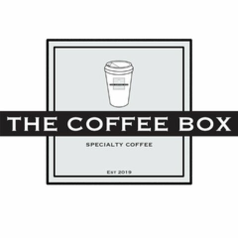 THE COFFEE BOX THE COFFEE BOX SPECIALTY COFFEE EST 2019 Logo (USPTO, 03/01/2020)