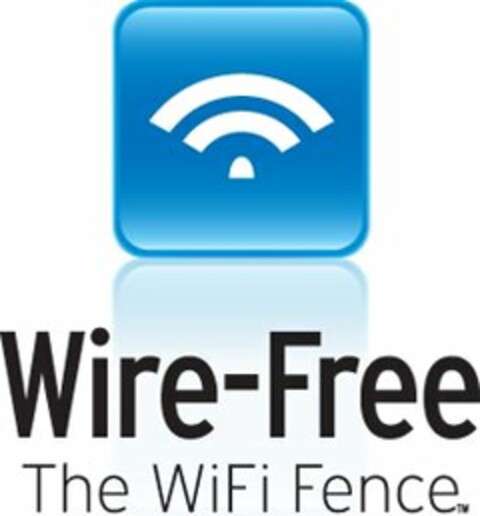 WIRE-FREE THE WIFI FENCE Logo (USPTO, 02/18/2009)